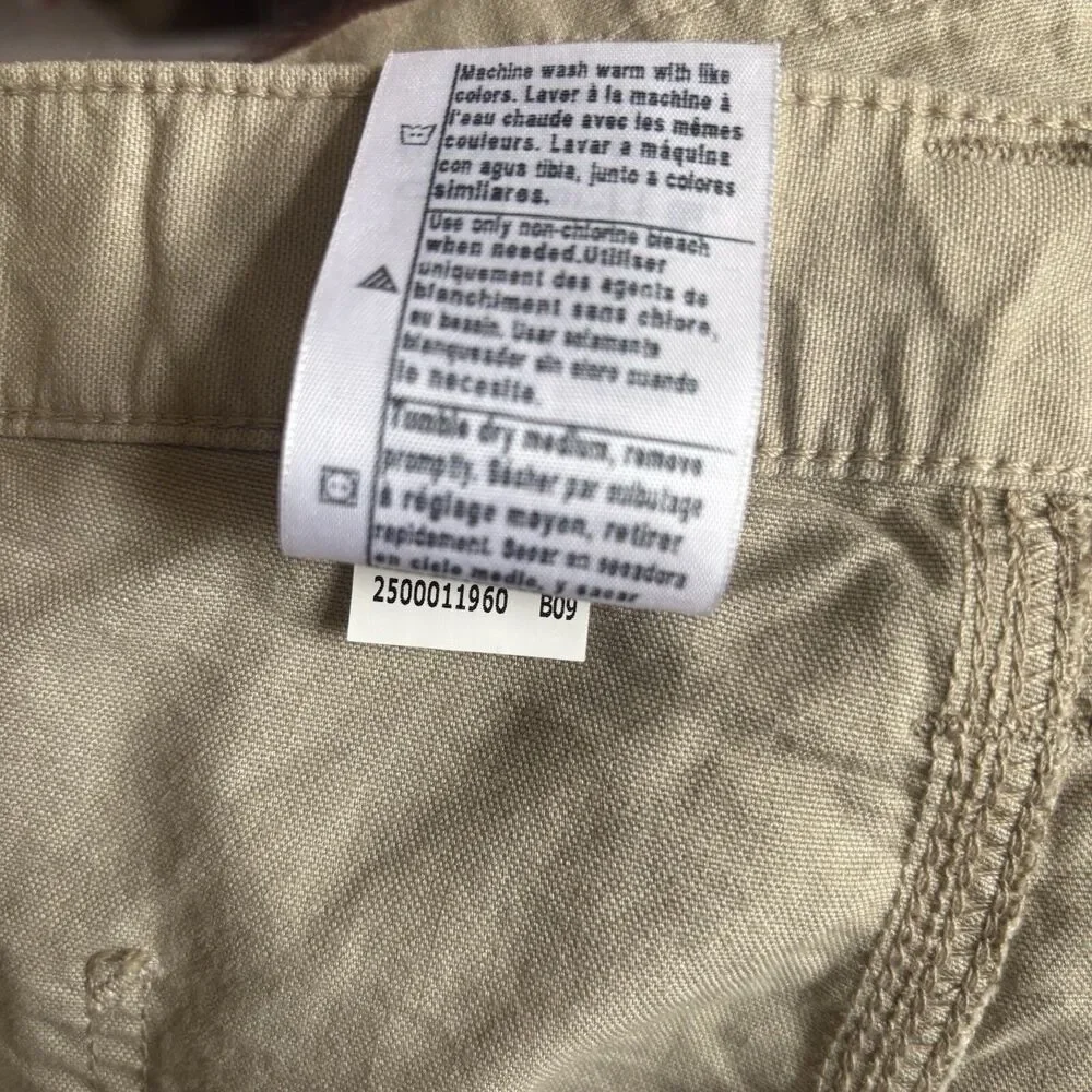 NWT Mens Carhartt Loose Fit Canvas‎ Utility Shorts 40 Khaki Workwear USA Grunge
